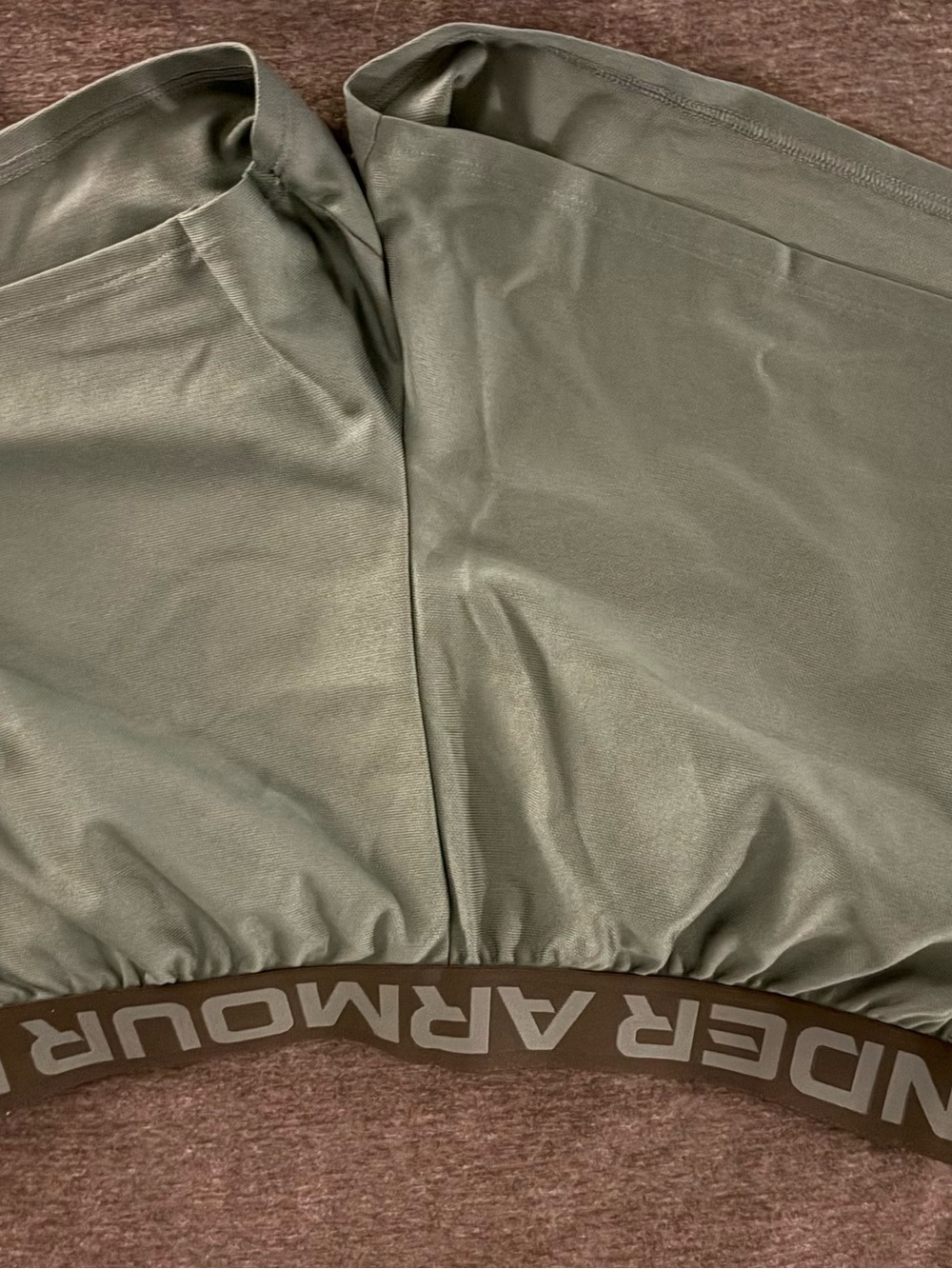 Under Armour Womens Olive Green Performance Shorts